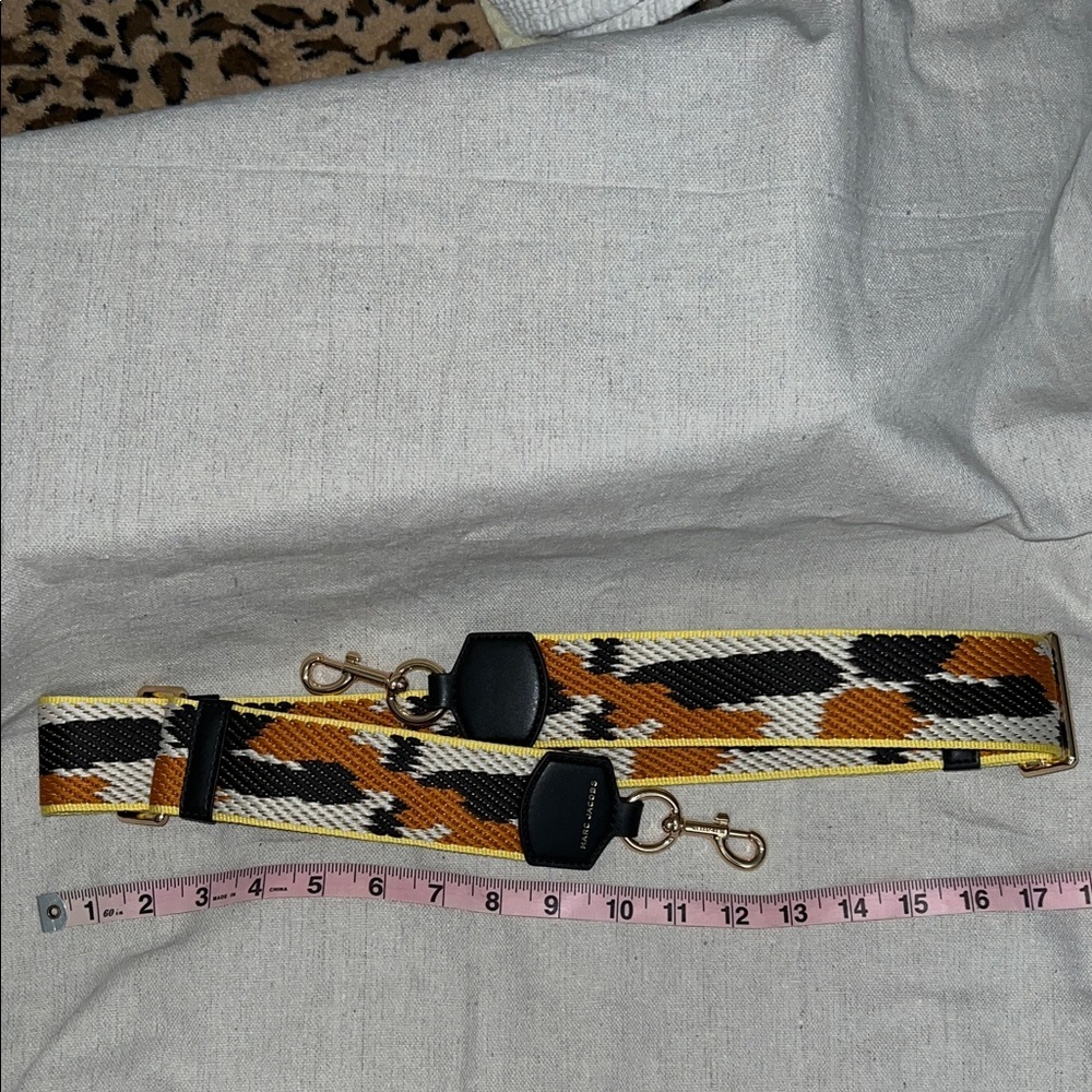 Marc Jacobs Black, Orange, White Crossbody Guitar Bag Strap - Picture 2 of 7